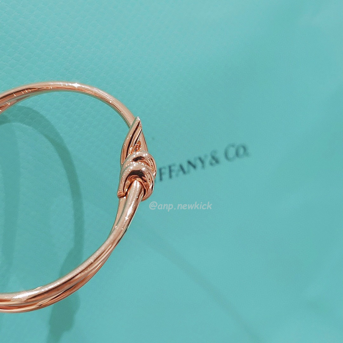 Tiffany Knot Rose Gold Diamond Bracelet (7) - www.newkick.vip